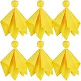 6 PCS Yellow Penalty Flag Football Flags, Penalty Flag, Referee Flag, Flags Football Sports Fan Set, Football Games Party Accessory Referee Game Party
