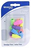 Westcott ‎14891 Pencil Eraser Toppers, Assorted, 12 Pack