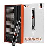 Culiau's Customizer Engraving Pen: Ultimate Cordless Portable for Artists & DIYers - Engrave 50+ Surfaces - Beginner Friendly - Rechargeable - Free 30 Bits & Mastery Guide