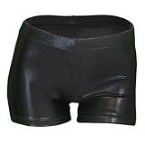LUOUSE Toddler Girls Slim Solid Gymnastics Shorts, Little Kids Buttery Soft Sparkle Tumbling Dance Athletic Short 6t - 7t