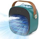 Portable Air Conditioner -5200mAh Rechargeable Mini Air Conditioner with 3 Speed Settings, 5-10 Hours Runtime,Quiet Desk Cooling Fan, Personal Air Cooler for Home, Bedroom, Travel, Office, Outdoor