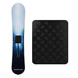 Stompgrip Premium Snowboard Stomp Pad | Pro Mat Quad Plate | Pro Collection | 3D Design | Black