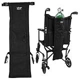 Vive Oxygen Tank Holder for Wheelchair - Portable Medical Cylinder Backpack for Travel - Carrier Accessories Bag for Walker, Rollator, Scooter - Case Fits Canister Sizes M2, M4, M6, M9, C, D, E