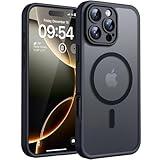 TOCOL for iPhone 16 Pro Case, Full Camera Protection, Compatible with Magsafe, Drop Protection, Translucent Magnetic Matte Phone Case for iPhone 16 Pro 6.3 inch (Black)