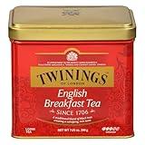 Twinings English Breakfast Loose Tea Tin, 7.05 Ounce Tin (Pack of 1), Smooth, Flavourful, Robust Black Tea Leaves, Caffeinated, Enjoy Hot or Iced