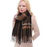 RIIQIICHY Plaid Scarf for Women Fall Winter Pashmina Scarves Wraps for Cold Weather Warm Large