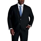 Haggar Men's Suit Jacket, Dark Midnight, 56L