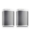 Sonos Play:1 2-Room Wireless Smart Speakers for Streaming Music - Starter Set Bundle (White), Works with Alexa