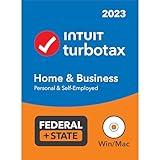 [Old Version] TurboTax Home & Business 2023, Federal & State Tax Return [PC/Mac Disc]