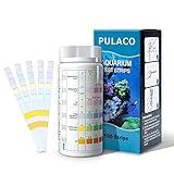 PULACO Aquarium Fish Tank Test Strips (6 in 1) 100 Count for Fresh Water and Salt Water