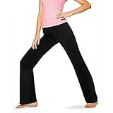 No Nonsense Women's Flared Sport Yoga Pant, Black, X-Large