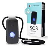 Bay Alarm Medical SOS Mobile GPS - 24/7 Medical Alert with Optional Fall Detection for Seniors - Call to Activate - 4G GPS Medical Alert System with Elderly Tracking - Panic Button for Seniors