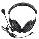 Retevis Overhead Noise Reduction Walkie Talkie Headset 2 Pin, Boom Mic, Compatible with Retevis RT22 RT21 H-777 RT68 RT19 Baofeng UV-5R BF-F8HP BF-888S, Two Way Radio Headset for Camera Team(1 Pack)