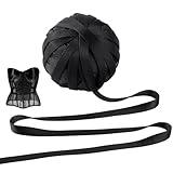 PH PandaHall 22 Yards Corset Boning Underwire Channeling Fabric Covered Boning for Corset Busk Webbing Hollow Strips Garment Making Supplies for Sewing Handicrafts 3/8" Wide, Black
