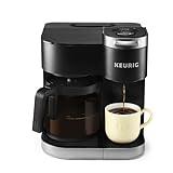 Keurig K-Duo Single Serve K-Cup Pod & Carafe Coffee Maker, with Multiple Brew Sizes, 60oz Removable Reservoir, Programmable Auto Brew Carafe, (Gen 1), Black