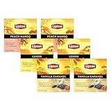 Lipton Peach Mango, Vanilla Caramel, & Lemon Black Tea 20 CT (2ea) (Variety Pack)