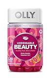 OLLY Undeniable Beauty Gummy, for Healthy Hair, Skin & Nails,* Biotin, Vitamins C & E, Keratin, Chewable Supplement, Grapefruit Flavored, 60 Day Supply - 120 Count