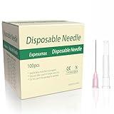 100 Pack 18 Gauge 1.5 Inch Sterile Disposable Lab Supplies, Scientific and Industrial Dispensing Needle Accessories