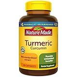 Nature Made Turmeric Curcumin 500 mg, Herbal Supplement for Antioxidant Support, 120 Capsules, 120 Day Supply