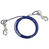 Coastal Pet Titan Medium Cable Dog Tie Out - Dog Tie Out Cable - Cable Tie Out for Dogs up to 50 lbs - Rust-Resistant Pet Tie Out Cable - Quality Dog Supplies - 20'