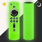 GMXT 2nd Gen Firestick Remote Cover Case, Silicone Remote Cover Case Compatible with 4K Firetv Stick, Firetv Remote Cover Case, Shockproof Firetv Remote Cover,Glow Green