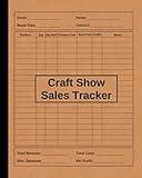 Craft Show Sales Tracker: Vendor event supplies | Flea market logbook | Handmade booth products