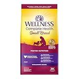 Wellness Complete Health Small Breed Adult Dry Dog Food with Grains and Real Turkey, Natural Ingredients, Omega Fatty Acids, and Probiotics, Made in USA (12-Pound Bag)”