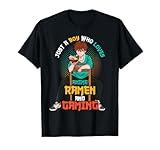 Just A Boy Who Loves Anime Ramen And Gaming Japan Anime T-Shirt