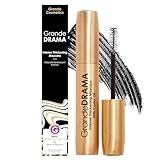 Grande Cosmetics GrandeDRAMA Intense Thickening Black Mascara with Castor Oil, Volumizing, Conditioning, Buildable formula (0.32 oz)