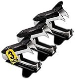 Always23 Staple Remover 3 Pack, Jaw Style- Effortlessly Remove Staples with Precision - Ergonomic Staple Puller Tool - Office and School Essential