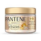 Pantene Miracle Rescue Hair Mask, Intensive Bond Repair with Melting Pro-V Pearls, Melts Away Damage, Builds Bonds, Strengthens Against Damage, Deep Conditioning for Dry Damaged Hair, 10.1 fl oz