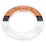 Clear Fishing Line Wire 755 ft, Invisible Fishing Wire Nylon String for Hanging Balloons Crafts Picture Decorations, Clear String for Bracelets Necklaces, Jewelry Making Beading Threads Cords WUINOID