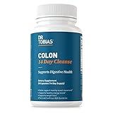 Dr. Tobias Colon 14 Day Cleanse, Advanced Gut Cleanse Detox for Women & Men with Cascara Sagrada, Psyllium Husk, Senna Leaf & Probiotics, Non-GMO Colon Cleanse, 28 Capsules 1-2 Daily