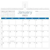 BHR Wall Calendar 2025-2026,Monthly Desk Calendar from January 2025 to June 2026, 18 Months Calendar,14.7"×11" Calendar with Julian Dates for New Year