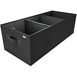 MIU COLOR Trunk Organizer for SUV, Car Organizer, Collapsible Trunk Organizer for Car, Non-Slip Bottom, Storage Organizer for Sedans, Van, Jeep, Grocery, Large 3 Compartments, Black 32"×13"×10.6"