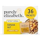 Purely Elizabeth Classic Cinnamon Superfood Oatmeal, with Prebiotic Fiber, Gluten Free & Non-GMO, 9.12 Oz (Pack of 6) (6 Pack, Banana Nut)