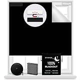 Magnetic Blackout Blind 100% Blackout Curtain DIY Window Blinds Black Out Window Shades for Baby Nursery,Cut to Any Size/Shape (118"x57") (Black)