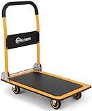 Simpli-Magic Push Cart Dolly, Moving Platform Hand Truck, Foldable for Easy Storage and 360 Degree Swivel Wheels with 440lb Weight Capacity