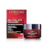 L'Oreal Paris Revitalift Triple Power Anti-Aging Face Moisturizer, Pro Retinol, Hyaluronic Acid & Vitamin C to Reduce Wrinkles, Firm & Brighten Skin, 1.7 Oz