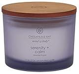 Chesapeake Bay Candle Scented Candle Serenity + Calm (Lavender Thyme) Coffee Table Home Décor