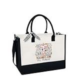 Personalized Teacher's Aide Tote Bag, End of School Gift, Teacher Appreciation Gift, Back to School Bag, 13oz
