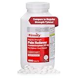 TIME-CAP LABS, INC. Timely Acetaminophen 325 MG Tablets 1000 Count - Regular Strength Pain Relief - Menstrual Cramps, Fever Reducer, Minor Pain of Arthritis