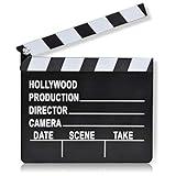 ArtCreativity Movie Clapboard, Hollywood Movie Theme Party Decorations, Academy Awards Party Supplies and Film Décor, Slate Clapperboard Prop for Stage Plays, Fun Photo Booth Prop
