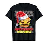 Happy Holidays with Cheese funny Christmas cheeseburger gift T-Shirt