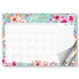 S&O Watercolor Floral Large Desk Calendar from Jan 2024 to May 2025 - Tear-Away Table Calendar 2024-2025 - Desktop Calendar 2024-2025 - Academic Desk Calendar 2024-2025 - Desk Calendar Large - 12x17"