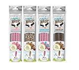 Milk Magic Milk Flavoring Straws, 4-Pack Bundle (16 count), Chocolate, Strawberry, Cotton Candy, Cookies & Cream Cereal Straws