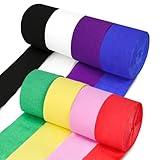 Shindel 8 Rolls Crepe Paper Streamers, 944Ft Multicolor Crepe Paper Roll Colorful Party Streamers for Party Birthday Wedding Decorations (1.8 Inch x 118Ft/Roll)