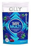 OLLY Men's Multivitamin Gummy, Immune Support, Vitamins A, C, D, E, B, Lycopene, Zinc, BlackBerry, 60 Day Supply - 120 Count