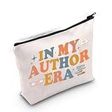 Gzrlyf Novel Writer Makeup Bag - Author Themed Gift for Women - Novelist Cosmetic Bag (In My Author)