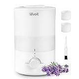 LEVOIT Humidifiers for Bedroom, Quiet (3L Water Tank) Cool Mist Top Fill Essential Oil Diffuser with 25Watt for Home Large Room, 360° Nozzle, Rapid Ultrasonic Humidification for Baby Nursery and Plant